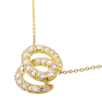 TIFFANY diamond women's necklace 18k yellow gold