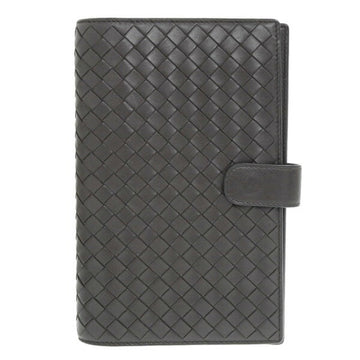 BOTTEGA VENETA Intrecciato Leather Agenda Notebook Cover Brown Women's