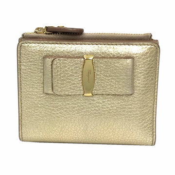 SALVATORE FERRAGAMO Gold Wallet Leather Ladies