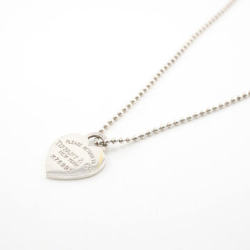 TIFFANY&Co.  1837 Interlocking Circle Heart Necklace Silver Women's