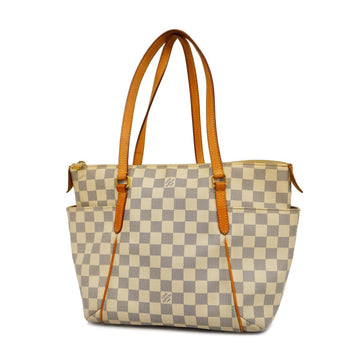 LOUIS VUITTON Tote Bag Damier Azur Totally PM N41280 White Ladies