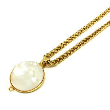 CHANEL necklace 95A here mark shell accessories ladies