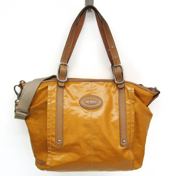 TOD'S G Line Women's Leather,PVC Handbag,Shoulder Bag Beige,Yellow