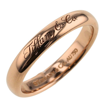 TIFFANY ring notes band width about 3mm K18 pink gold No. 6 ladies &Co.