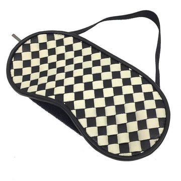 BOTTEGA VENETA Intrecciato Eye Mask Leather Black White