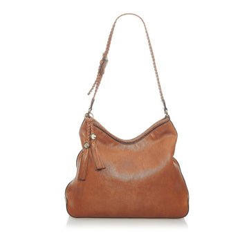 Gucci Marrakech Shoulder Bag 257026 Brown Leather Ladies GUCCI
