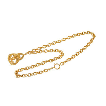 CHANEL Cocomark Necklace Gold Plated Women's