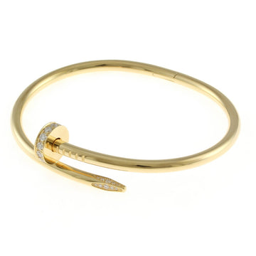 Cartier Juste Un Clou #17 Bangle 18K K18 Yellow Gold Diamond Women's