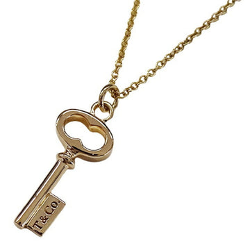 TIFFANY&Co. Necklace Ladies 750PG Oval Key Pink Gold Polished