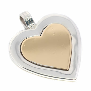 TIFFANY heart combination color silver 925 × K18 gold pendant top