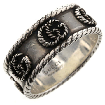 GUCCI Ring Double G Twist 627729 J8400 0701 Silver 925 No. 21 Men's  K21007267