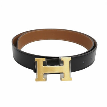 HERMES Constance H reversible belt 32mm 90cm black x gold men