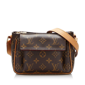 Louis Vuitton Monogram Vivacite PM Shoulder Bag M51165 Brown PVC Leather Ladies LOUIS VUITTON