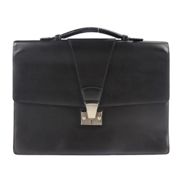 CARTIER tradition mast line business bag leather black