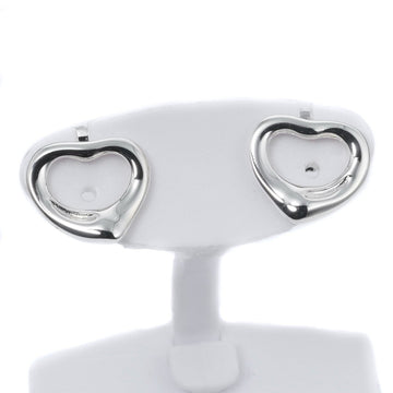 TIFFANY Open Heart Earrings Silver 925 &Co. Women's
