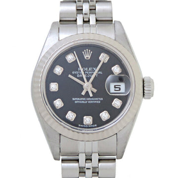 ROLEX Datejust 10P Diamond F No. 2003 Ladies Watch 79174G