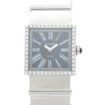 CHANEL Mademoiselle diamond bezel Wrist Watch watch Wrist Watch H0875 Quartz Black Stainless Steel diamond H0875