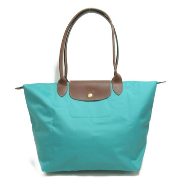 LONGCHAMP Tote Bag Pliage Tote Bag Blue Turquoise leather polyamide L1899089P70