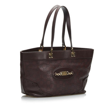 Gucci Shima Handbag Tote Bag 145993 Brown Leather Ladies GUCCI
