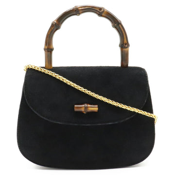 GUCCI Women's Bamboo Handbag,Shoulder Bag Black