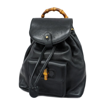 GUCCIAuth  Bamboo Rucksack 003 2058 0030 Women's Leather Backpack Black