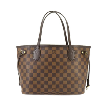 LOUIS VUITTON Damier Neverfull PM Tote Bag Ebene N51109 Brown