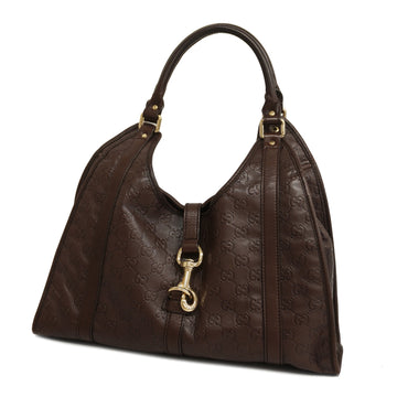 GUCCIAuth  Shoulder Bag sima 203494 Women's Leather Brown