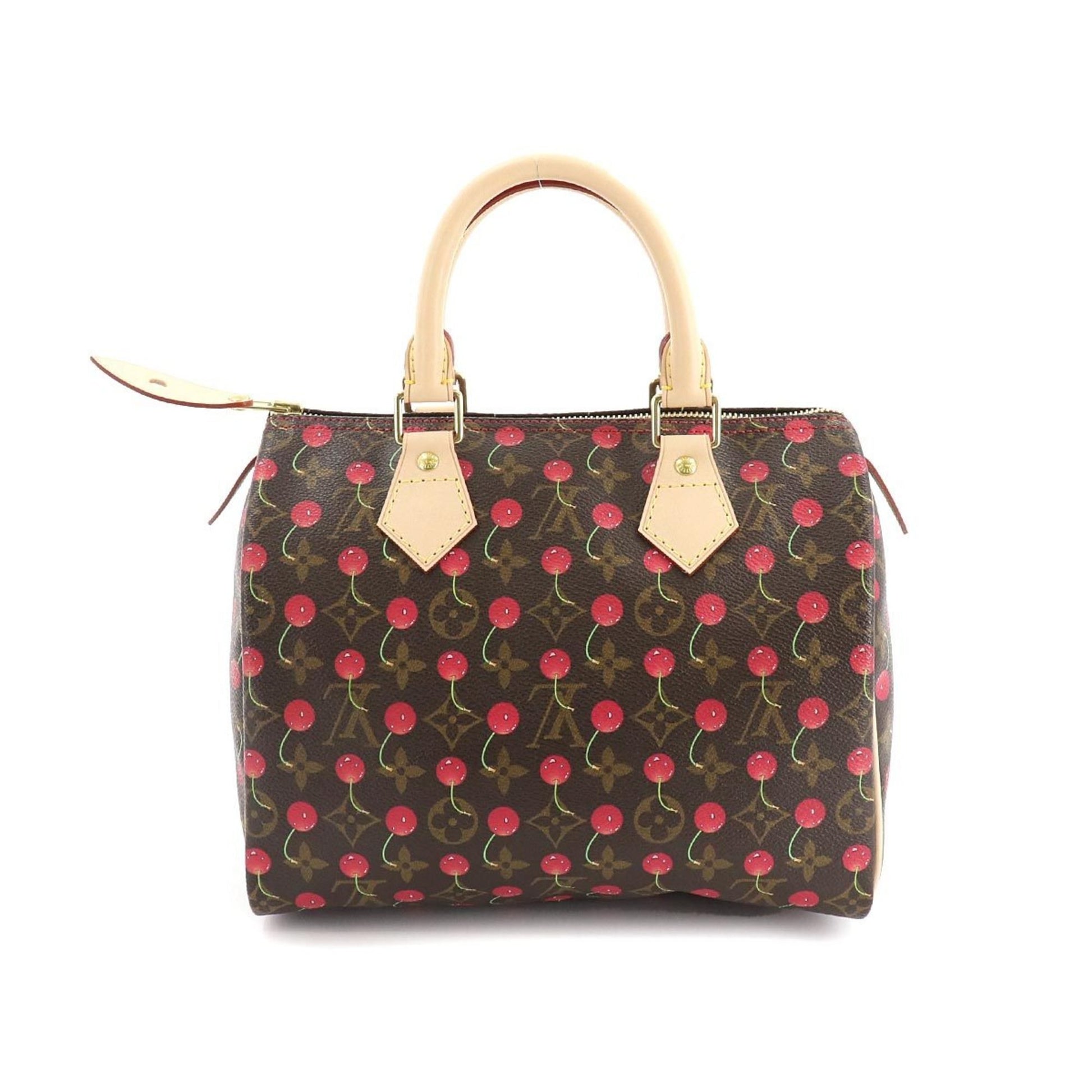 Authenticated Used Louis Vuitton LOUIS VUITTON Monogram Cherry Speedy 25  Handbag M95009 Takashi Murakami Gold Hardware 