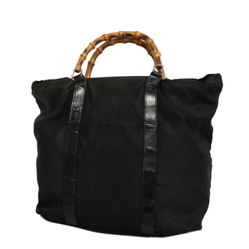 GUCCIAuth  Bamboo Tote Bag 002 2058 0412 5 Women's Nylon Tote Bag Black