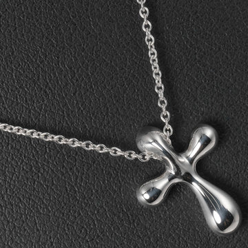 TIFFANY Small Cross Necklace Silver 925 &Co. Women's