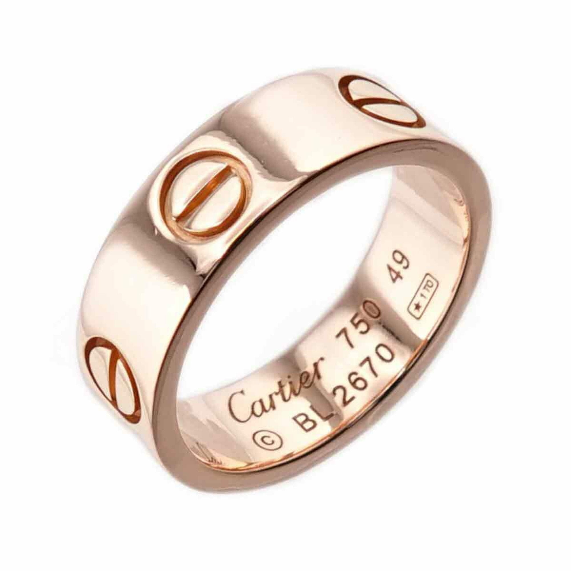 CARTIER Love 49 Ring K18 PG Pink Gold 750