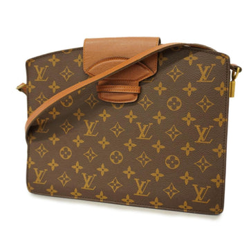 LOUIS VUITTON Shoulder Bag Monogram Courcel M51375 Brown Ladies