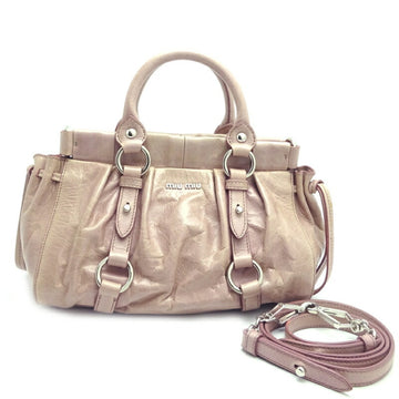 Miu Miu Miu Bag Ladies Handbag RN0647 Calf MUGHETTO (Pink)