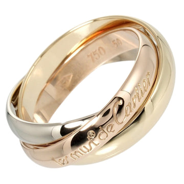 CARTIER Trinity No. 10 Ring 7.12g K18 Gold YG PG WG