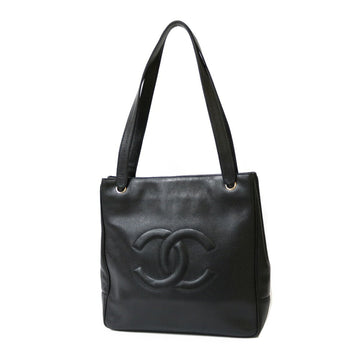 CHANEL Shoulder Bag Black Women's Leather