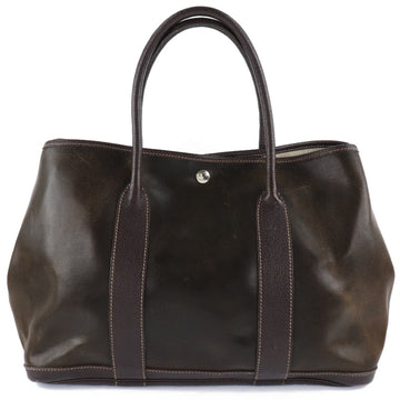 HERMES Garden Party PM Amazonia Brown H Unisex Tote Bag