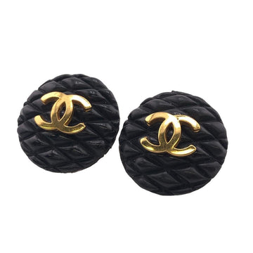 CHANEL 93A Coco Mark Earrings Gold Women's Z0004914