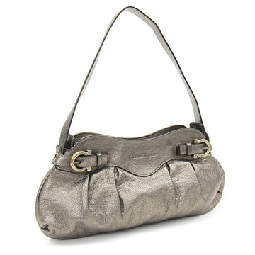 Salvatore Ferragamo Ferragamo one shoulder bag Gancini EE-21 A855 bronze leather ladies Salvatore