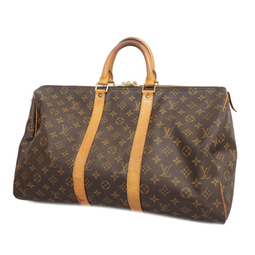 LOUIS VUITTONAuth  Monogram Keepol 45 M41428 Men,Women,Unisex Boston Bag