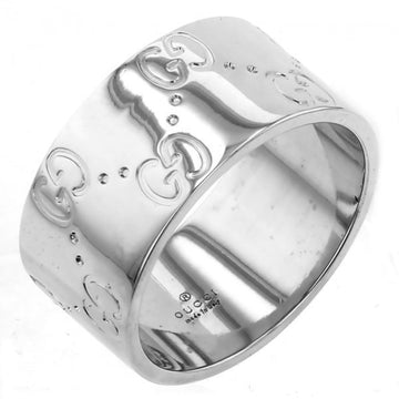 GUCCI White Gold Icon Ring #11 K18WG