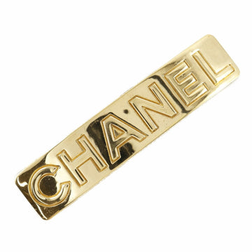 CHANEL Logo Valletta Vintage Gold Plated 97A Ladies