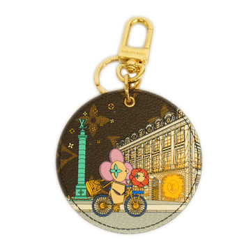 LOUIS VUITTONAuth  Monogram Porte Cray Luster Christmas Paris M00872 Keyring