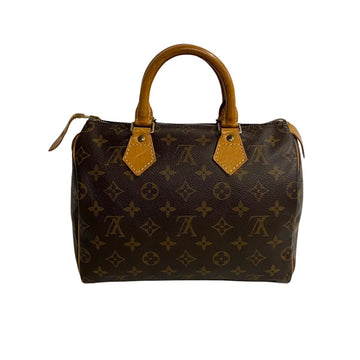 LOUIS VUITTON Speedy 25 Monogram Leather Mini Boston Bag Handbag Brown 28070