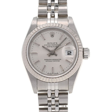 Rolex Datejust 79174 Ladies WG SS Watch Automatic Winding Silver Dial