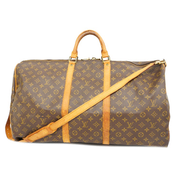 LOUIS VUITTONAuth  Monogram Keepall Bandouliere 60 M41412 Boston Bag