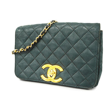 CHANEL Shoulder Bag Matelasse Chain Lambskin Black Gold Hardware Women's