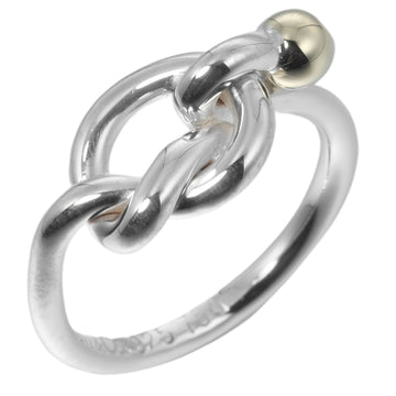 TIFFANY Love Knot Ring No. 6 Silver 925 K18YG &Co. Women's