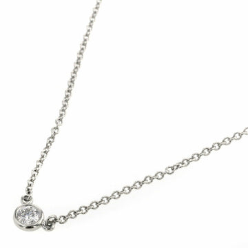 TIFFANY Necklace By The Yard Single Approx. 0.12ct Platinum PT950 Diamond Ladies  & Co.