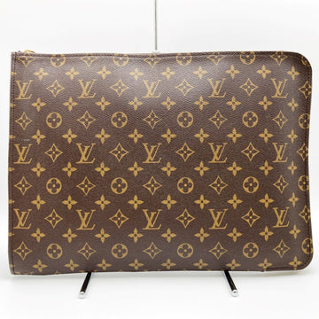 LOUIS VUITTON Business Bag Second Document Case Brown PVC Men's Women's M53456