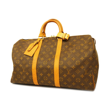 LOUIS VUITTONAuth  Monogram Keepol 45 M41428 Boston Bag